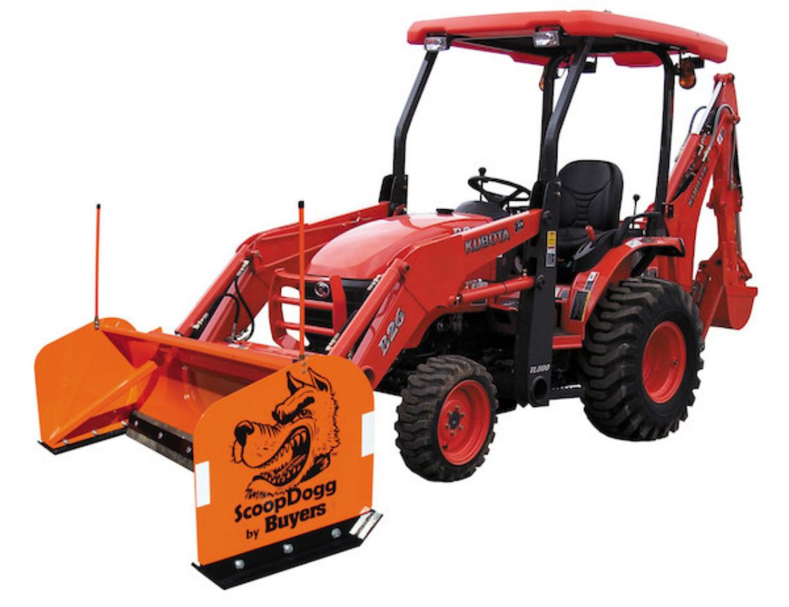 ScoopDogg Model 2604106 Compact Snow Pusher - 6 Foot Wide Pusher for 2,5000+ lb. Compact Tractors